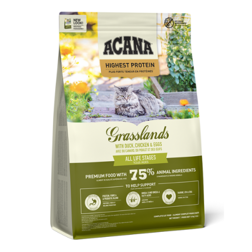 ACANA 4.5kg Highest Protein ((Grasslands)) All life stages 愛肯拿 地域素材 草原 全貓糧 4.5kg {原裝行貨} 新包裝 (ACG45K)